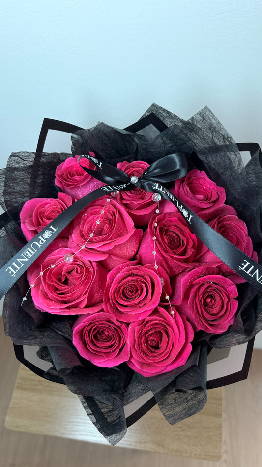 Hot Pink Rose Bouquet