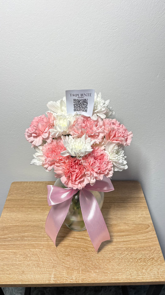 Small Carnation Vase Arrangement