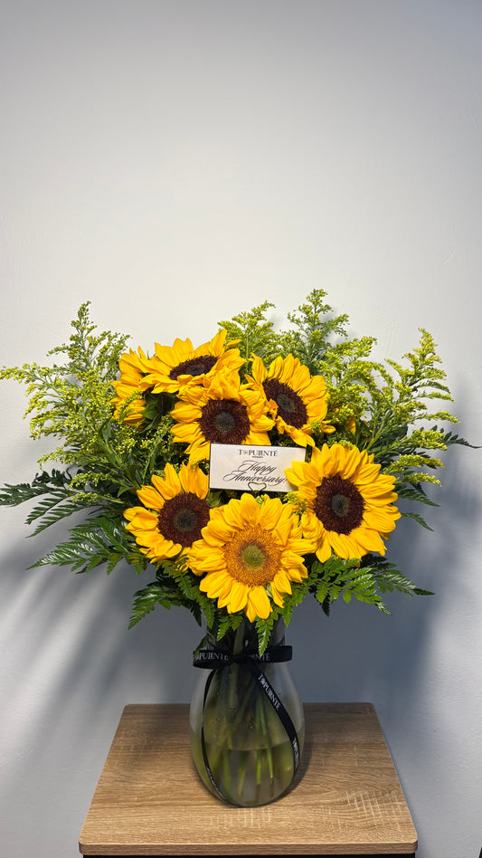 Sunflower Vase Arrangement